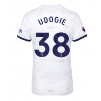 Tottenham Hotspur Destiny Udogie #38 Domaci Dres za Ženska 2023-24 Kratak Rukav